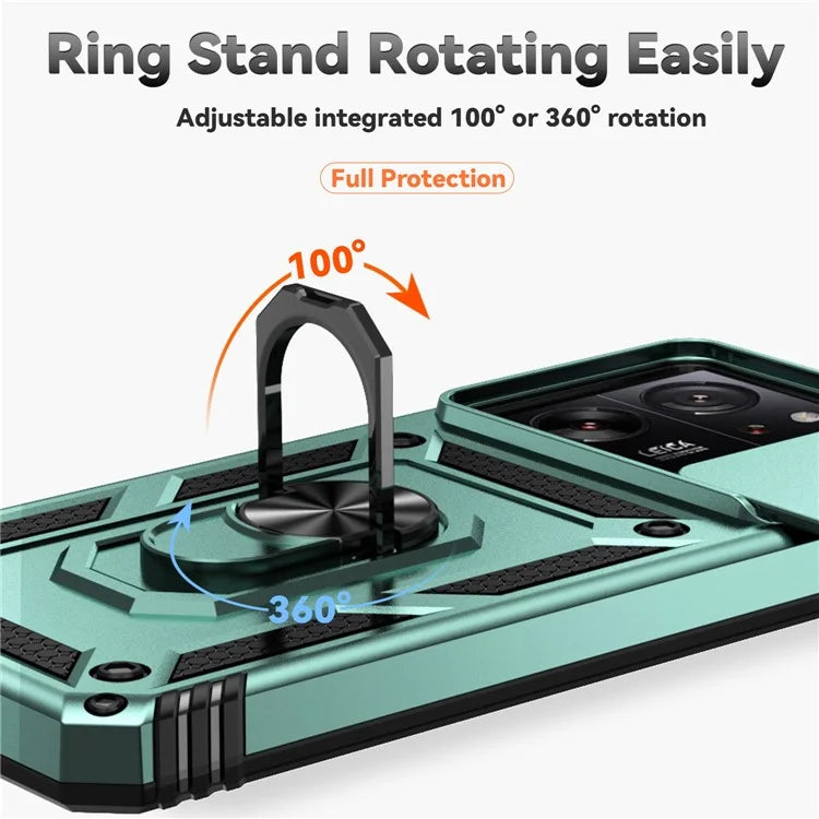 For Xiaomi 13T Pro / 13T / Redmi K60 Ultra Phone Case Camera Protection Ring Kickstand Cover