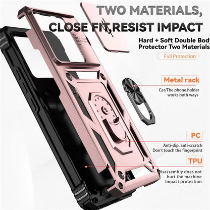 For Xiaomi 13T Pro / 13T / Redmi K60 Ultra Phone Case Camera Protection Ring Kickstand Cover