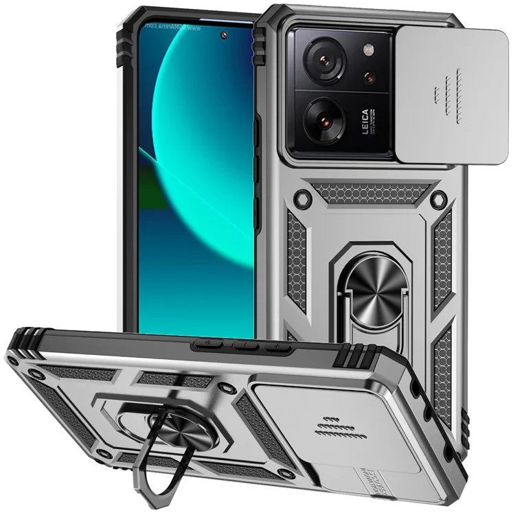 For Xiaomi 13T Pro / 13T / Redmi K60 Ultra Phone Case Camera Protection Ring Kickstand Cover