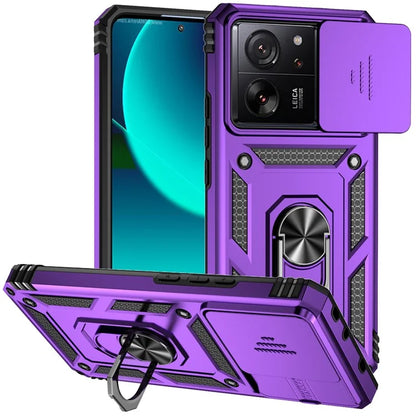 For Xiaomi 13T Pro / 13T / Redmi K60 Ultra Phone Case Camera Protection Ring Kickstand Cover