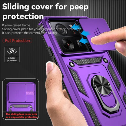 For Xiaomi 13T Pro / 13T / Redmi K60 Ultra Phone Case Camera Protection Ring Kickstand Cover