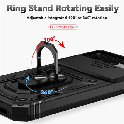 For Google Pixel 8a Phone Case PC+TPU Dual Layer Shockproof Cover Slide Camera Protection