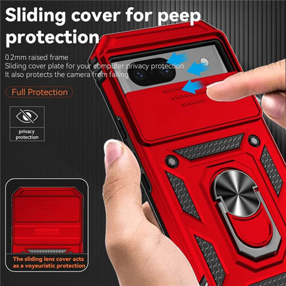 For Google Pixel 8a Phone Case PC+TPU Dual Layer Shockproof Cover Slide Camera Protection