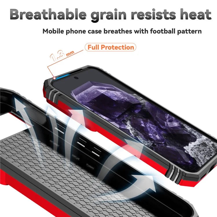 For Google Pixel 8a Phone Case PC+TPU Dual Layer Shockproof Cover Slide Camera Protection