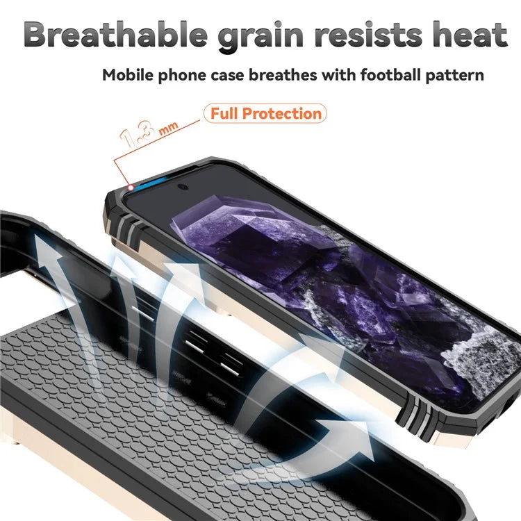 For Google Pixel 8a Phone Case PC+TPU Dual Layer Shockproof Cover Slide Camera Protection