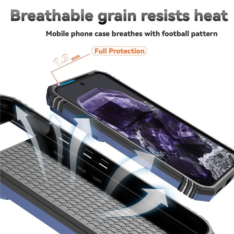 For Google Pixel 8a Phone Case PC+TPU Dual Layer Shockproof Cover Slide Camera Protection