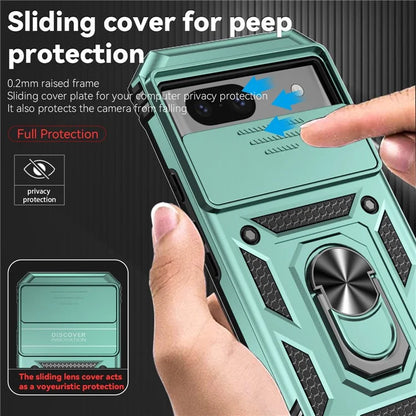 For Google Pixel 8a Phone Case PC+TPU Dual Layer Shockproof Cover Slide Camera Protection