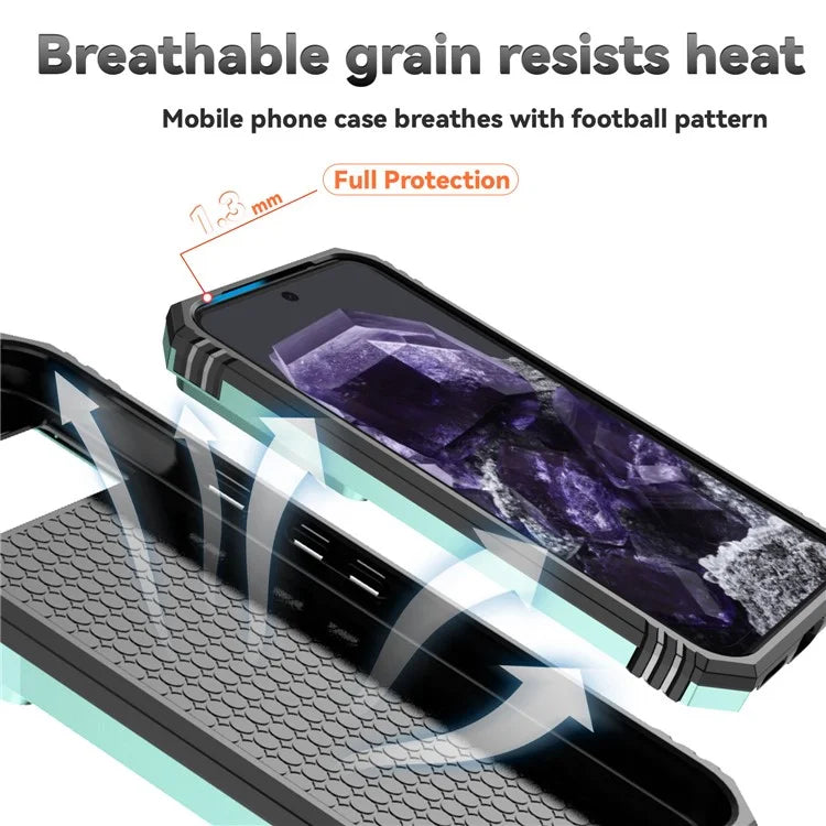 For Google Pixel 8a Phone Case PC+TPU Dual Layer Shockproof Cover Slide Camera Protection