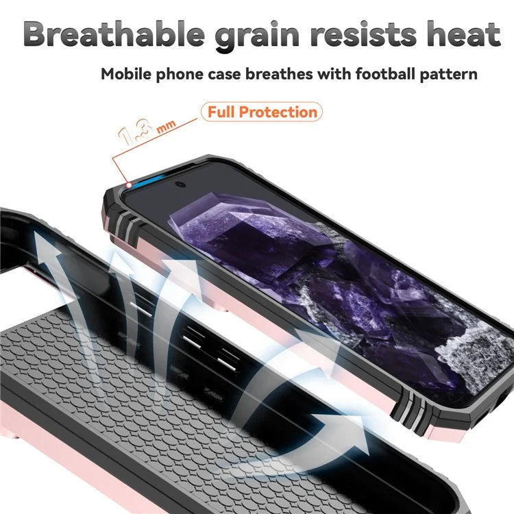 For Google Pixel 8a Phone Case PC+TPU Dual Layer Shockproof Cover Slide Camera Protection