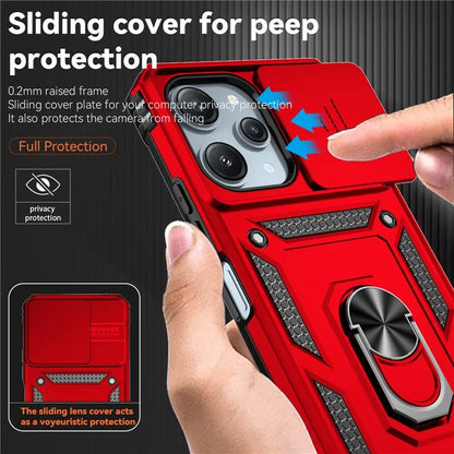 For Xiaomi Redmi 12 4G / 5G (Global) / Poco M6 Pro 5G Phone Case with Slide Camera Cover Anti-Scratch