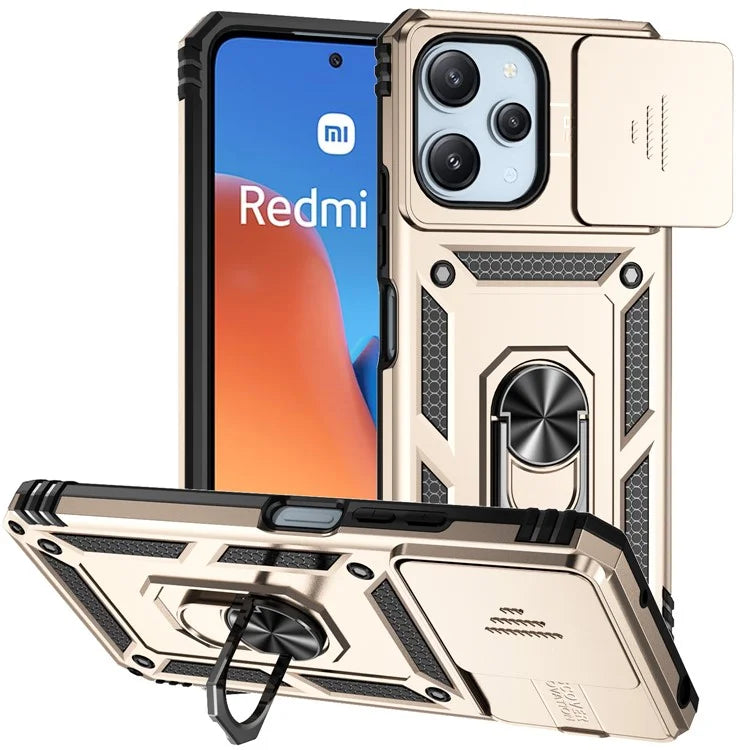 For Xiaomi Redmi 12 4G / 5G (Global) / Poco M6 Pro 5G Phone Case with Slide Camera Cover Anti-Scratch