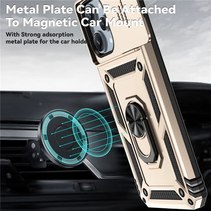 For Xiaomi Redmi 12 4G / 5G (Global) / Poco M6 Pro 5G Phone Case with Slide Camera Cover Anti-Scratch
