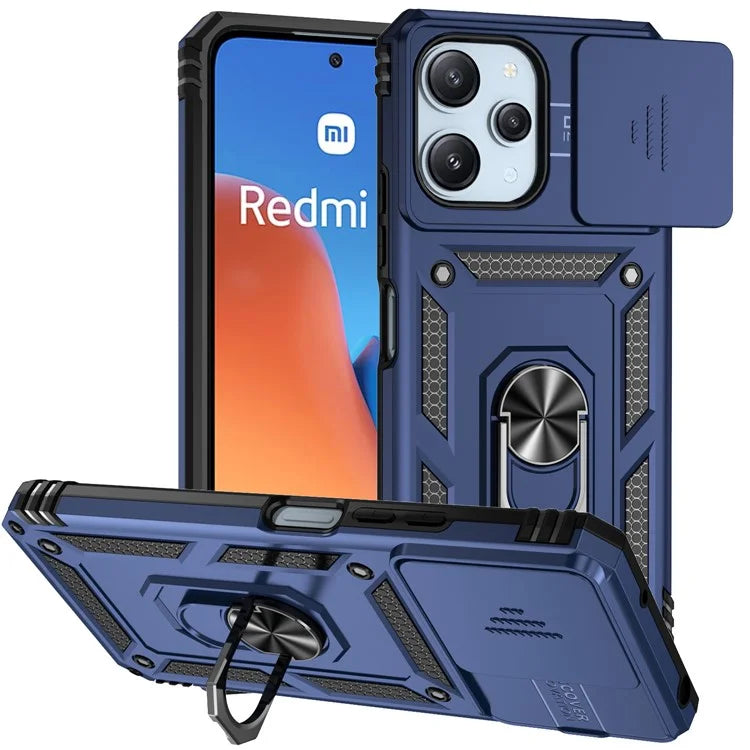 For Xiaomi Redmi 12 4G / 5G (Global) / Poco M6 Pro 5G Phone Case with Slide Camera Cover Anti-Scratch