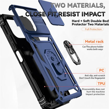 For Xiaomi Redmi 12 4G / 5G (Global) / Poco M6 Pro 5G Phone Case with Slide Camera Cover Anti-Scratch