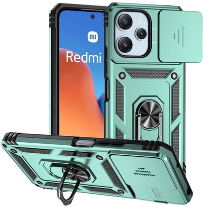 For Xiaomi Redmi 12 4G / 5G (Global) / Poco M6 Pro 5G Phone Case with Slide Camera Cover Anti-Scratch