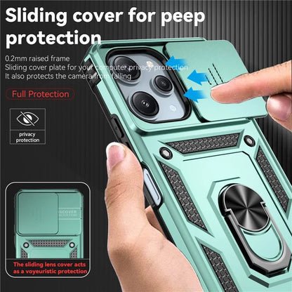 For Xiaomi Redmi 12 4G / 5G (Global) / Poco M6 Pro 5G Phone Case with Slide Camera Cover Anti-Scratch