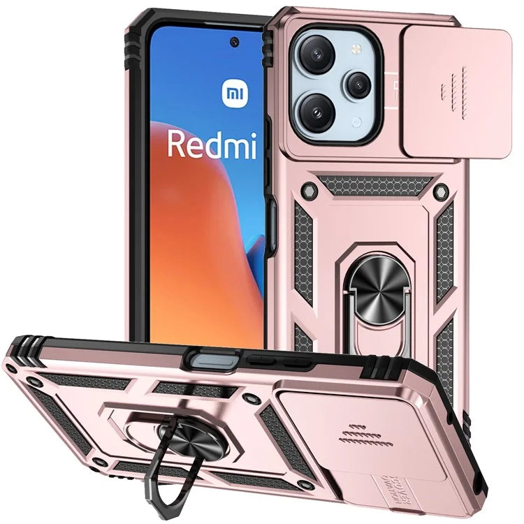 For Xiaomi Redmi 12 4G / 5G (Global) / Poco M6 Pro 5G Phone Case with Slide Camera Cover Anti-Scratch