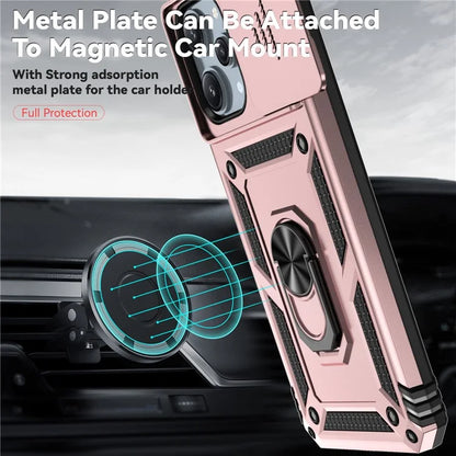 For Xiaomi Redmi 12 4G / 5G (Global) / Poco M6 Pro 5G Phone Case with Slide Camera Cover Anti-Scratch