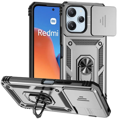 For Xiaomi Redmi 12 4G / 5G (Global) / Poco M6 Pro 5G Phone Case with Slide Camera Cover Anti-Scratch