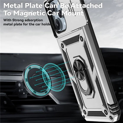 For Xiaomi Redmi 12 4G / 5G (Global) / Poco M6 Pro 5G Phone Case with Slide Camera Cover Anti-Scratch