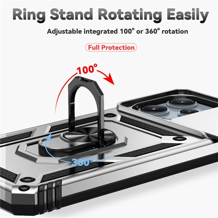 For Xiaomi Redmi 12 4G / 5G (Global) / Poco M6 Pro 5G Phone Case with Slide Camera Cover Anti-Scratch