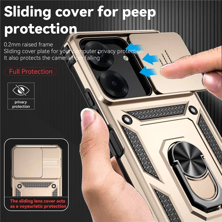 For Xiaomi Redmi 13C 4G / Poco C65 4G Phone Case Military Grade Camera Protection Cover