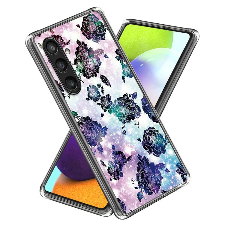 For Samsung Galaxy S24 Case Pattern Flexible TPU Phone Back Cover Shell