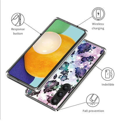 For Samsung Galaxy S24 Case Pattern Flexible TPU Phone Back Cover Shell