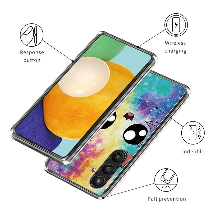 For Samsung Galaxy S24 Case Pattern Flexible TPU Phone Back Cover Shell