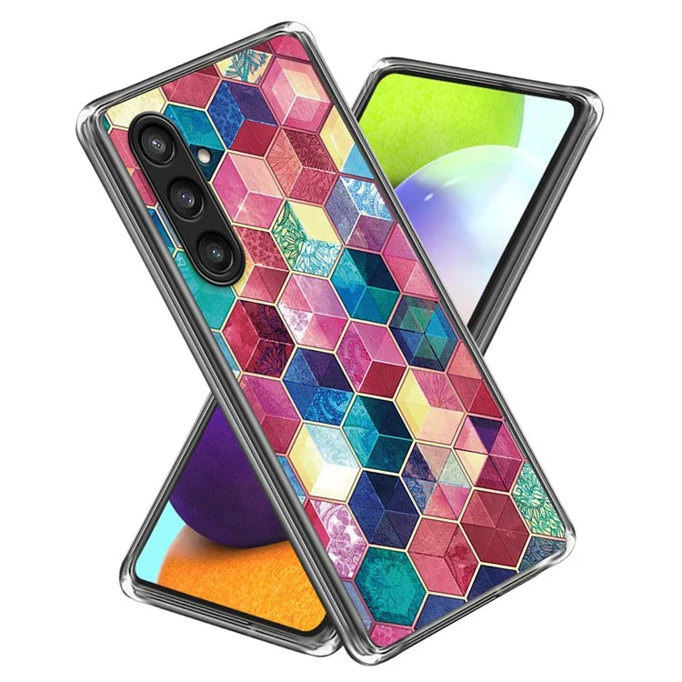 For Samsung Galaxy S24 Case Pattern Flexible TPU Phone Back Cover Shell