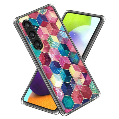 For Samsung Galaxy S24 Case Pattern Flexible TPU Phone Back Cover Shell