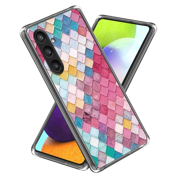 For Samsung Galaxy S24 Case Pattern Flexible TPU Phone Back Cover Shell