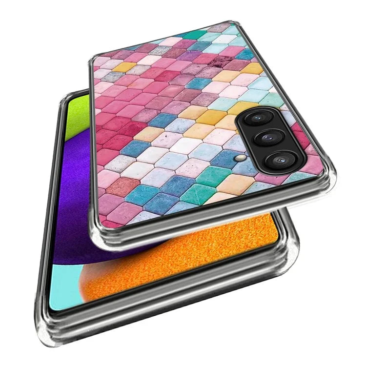 For Samsung Galaxy S24 Case Pattern Flexible TPU Phone Back Cover Shell