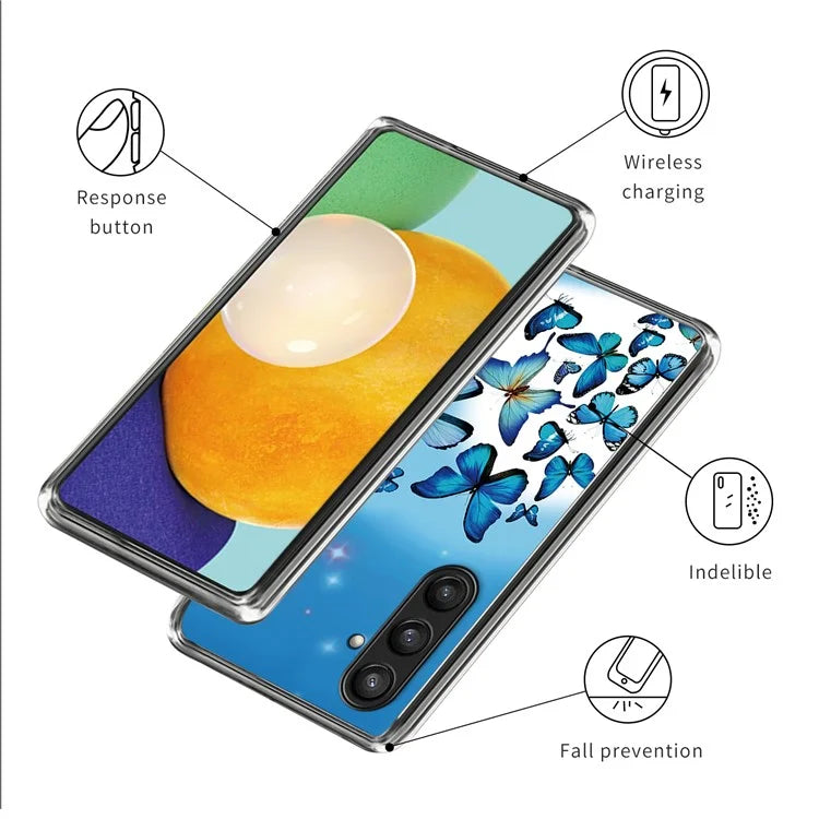 For Samsung Galaxy S24 Case Pattern Flexible TPU Phone Back Cover Shell