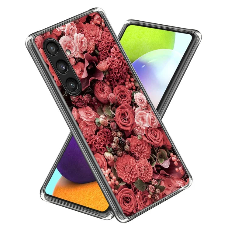 For Samsung Galaxy S24 Case Pattern Flexible TPU Phone Back Cover Shell
