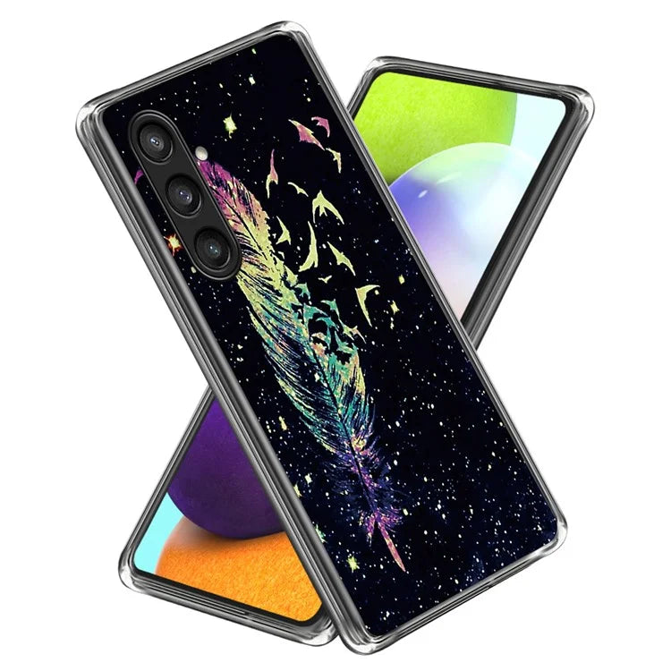 For Samsung Galaxy S24 Case Pattern Flexible TPU Phone Back Cover Shell
