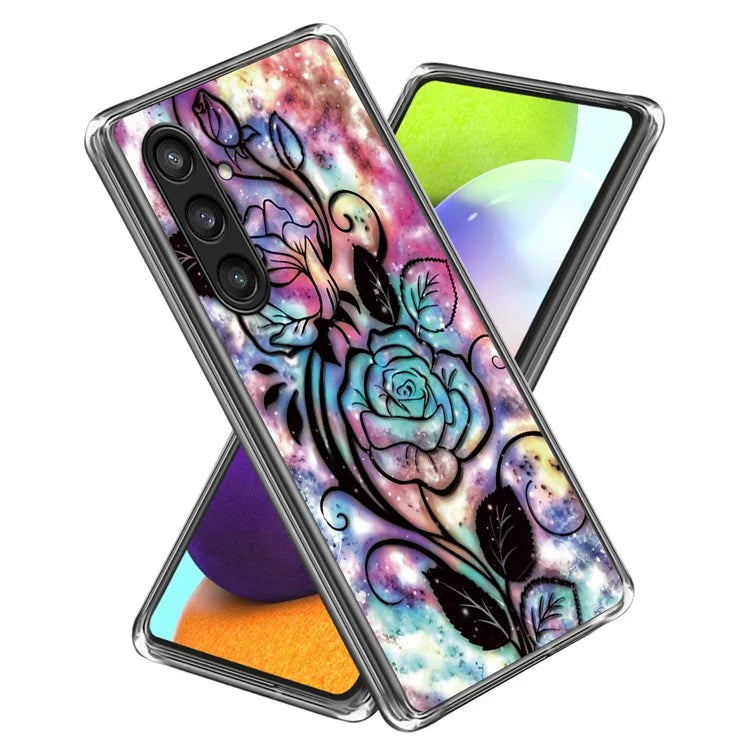 For Samsung Galaxy S24 Case Pattern Flexible TPU Phone Back Cover Shell