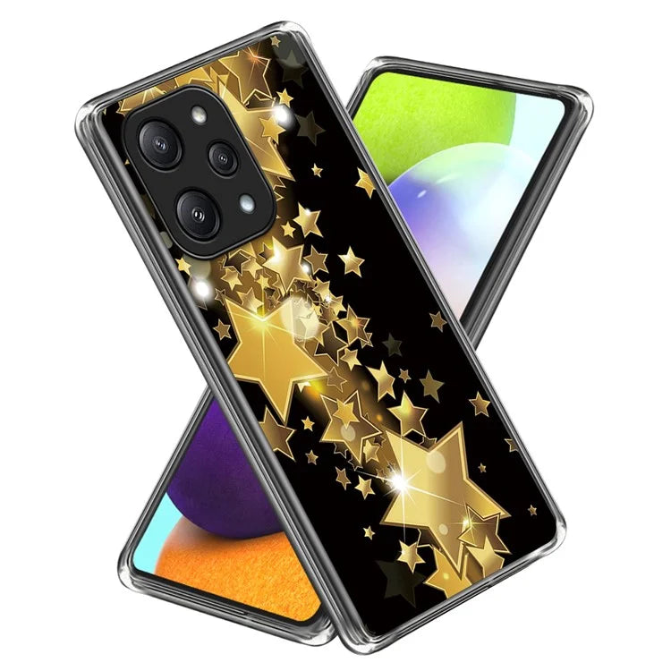 For Xiaomi Redmi 12 5G (Global) TPU Back Case Pattern Shockproof Phone Cover