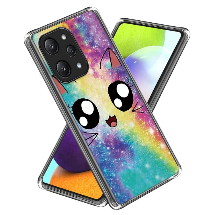 For Xiaomi Redmi 12 5G (Global) TPU Back Case Pattern Shockproof Phone Cover