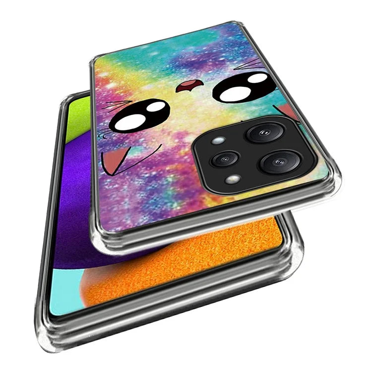 For Xiaomi Redmi 12 5G (Global) TPU Back Case Pattern Shockproof Phone Cover