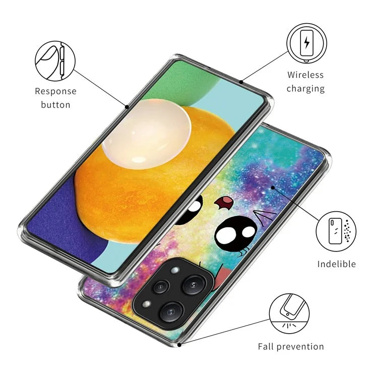 For Xiaomi Redmi 12 5G (Global) TPU Back Case Pattern Shockproof Phone Cover
