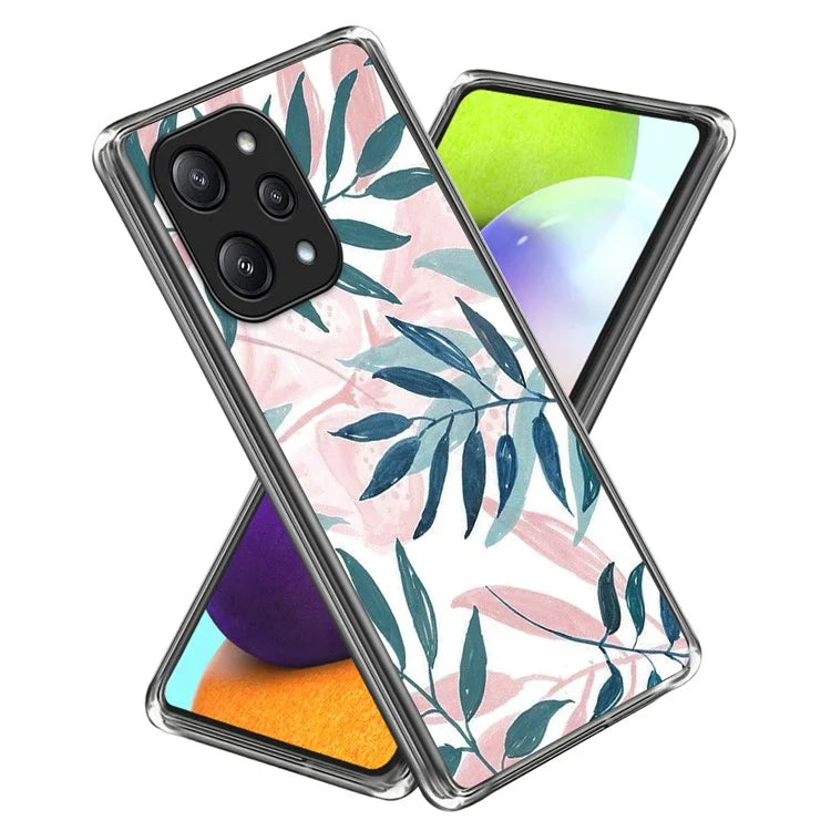 For Xiaomi Redmi 12 5G (Global) TPU Back Case Pattern Shockproof Phone Cover