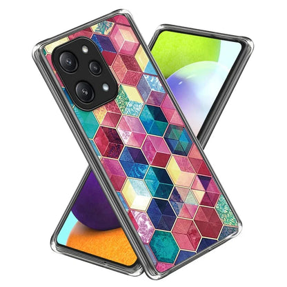 For Xiaomi Redmi 12 5G (Global) TPU Back Case Pattern Shockproof Phone Cover