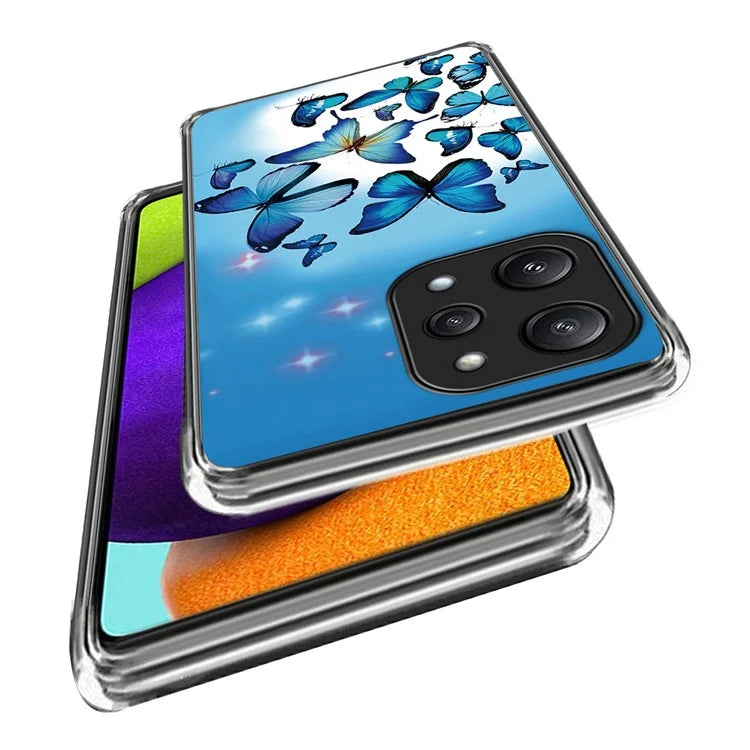 For Xiaomi Redmi 12 5G (Global) TPU Back Case Pattern Shockproof Phone Cover
