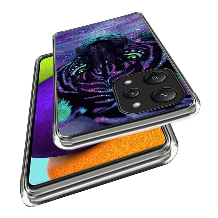 For Xiaomi Redmi 12 5G (Global) TPU Back Case Pattern Shockproof Phone Cover