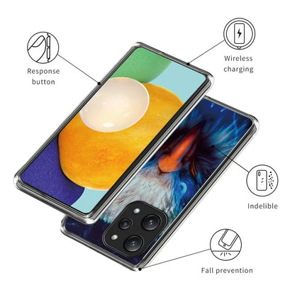 For Xiaomi Redmi 12 5G (Global) TPU Back Case Pattern Shockproof Phone Cover