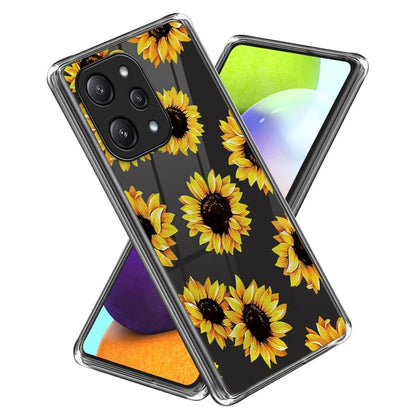 For Xiaomi Redmi 12 5G (Global) TPU Back Case Pattern Shockproof Phone Cover
