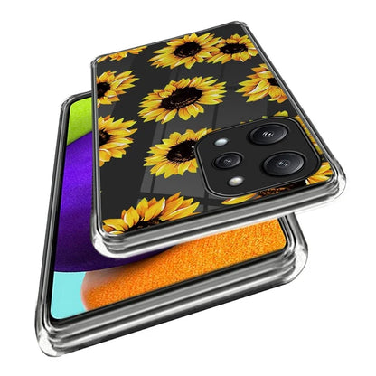 For Xiaomi Redmi 12 5G (Global) TPU Back Case Pattern Shockproof Phone Cover