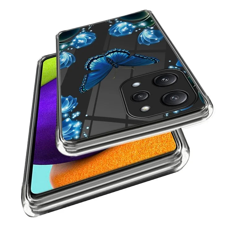 For Xiaomi Redmi 12 5G (Global) TPU Back Case Pattern Shockproof Phone Cover