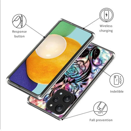 For Xiaomi Redmi 12 5G (Global) TPU Back Case Pattern Shockproof Phone Cover